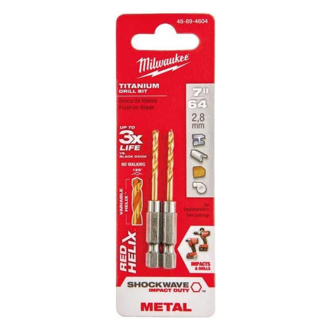 MÈCHE 7/64'' X 1/4'' HEX TITANE SHOCKWAVE