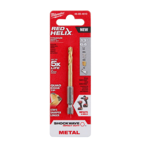 MÈCHE 13/64'' X 1/4'' HEX TITANE SHOCKWAVE
