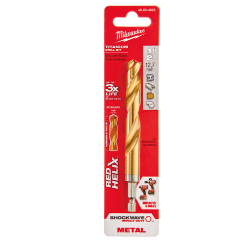 MÈCHE 1/2'' X 1/4'' HEX TITANE SHOCKWAVE