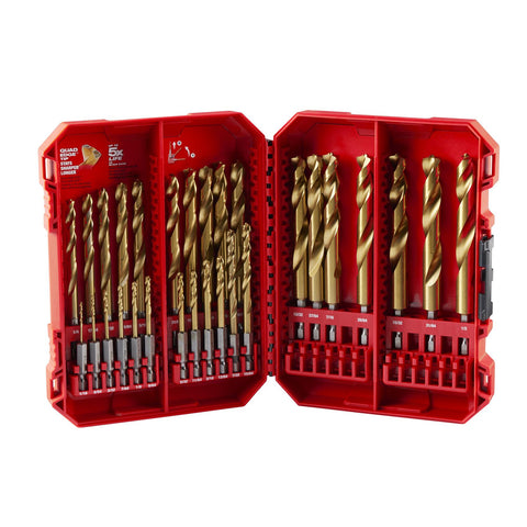 ENSEMBLE 29 MÈCHES TiTATIUM  RED HELIX 1/64'' @ 1/2''