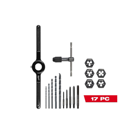 Jeu de tarauds et filières métriques 17 pièces