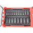 ENSEMBLE 19PCS DOUILLES 3/8DR MET LONG IMPACT
