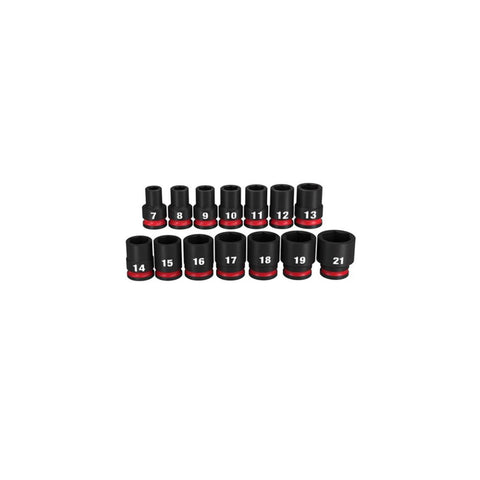 Jeu de 14 douilles standard métriques à 6 pans SHOCKWAVE Impact Duty™ à entraînement 3/8''