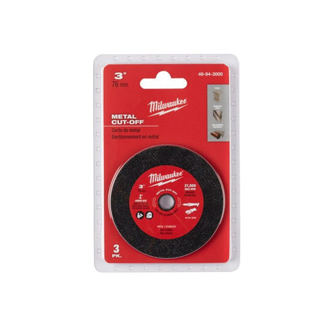 Disque à tronçonner pour métal 3'' (lot de 3)