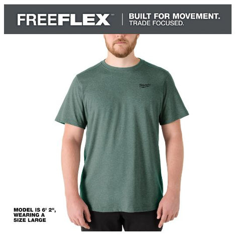 CHANDAIL À MANCHE COURTE FREEFLEX - VERT FONCÉ 2XL