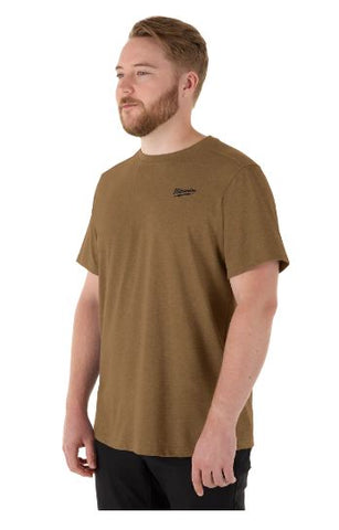 CHANDAIL À MANCHE COURTE FREEFLEX - BRUN 2XL