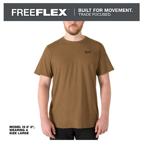 CHANDAIL À MANCHE COURTE FREEFLEX - BRUN MEDIUM