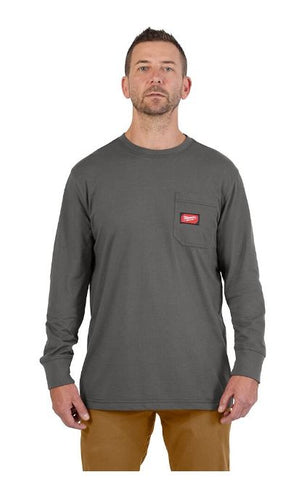 CHANDAIL MANCHE LONGUE GRIS (SMALL)