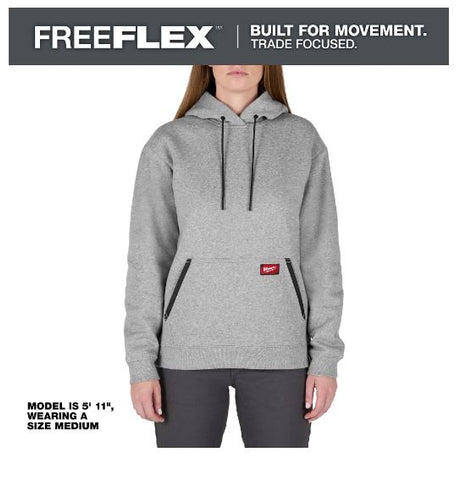 CHANDAIL À CAPUCHON FEMME FREEFLEX GRIS - MEDIUM