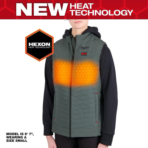 VESTE CHAUFFANTE AXIS FEMME VERT + 1 BATTERIE (M)