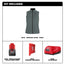 VESTE CHAUFFANTE AXIS FEMME VERT + 1 BATTERIE (S)