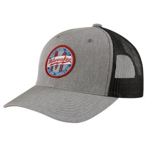 CASQUETTE DE CAMIONNEUR 100E ANIVERSAIRE MILWAUKEE GRISE