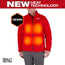 MANTEAU CHAUFFANT M12 ROUGE + 1 BATTERIE (2XL)