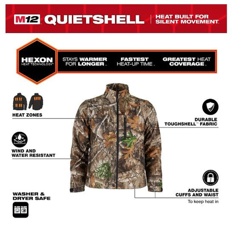 Veste chauffante M12™ QUIETSHELL XL