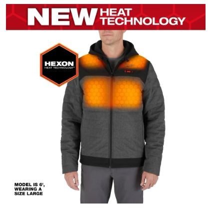 MANTEAU CHAUFFANT AXIS GRIS + 1BATT(2XL)