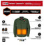 CHEMISE CHAUFFANTE M12 VERTE + 1 BATTERIE (XL)