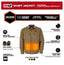 CHEMISE CHAUFFANTE M12 KAKI + 1 BATTERIE (M)