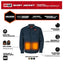 CHEMISE CHAUFFANTE M12 BLEU + 1 BATTERIE (2XL)