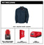 CHEMISE CHAUFFANTE M12 BLEU + 1 BATTERIE (L)