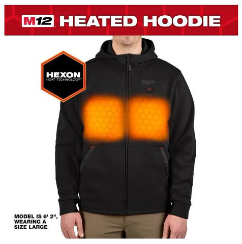 COTON OUATER CHAUFFAUT M12 NOIR + 1 BATTERIE (S)