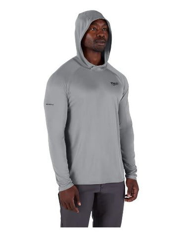 CHANDAIL SOLAIR À CAPUCHE WORKSKIN - GRIS PETIT