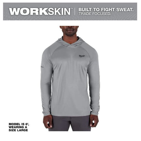 CHANDAIL SOLAIR À CAPUCHE WORKSKIN - GRIS PETIT