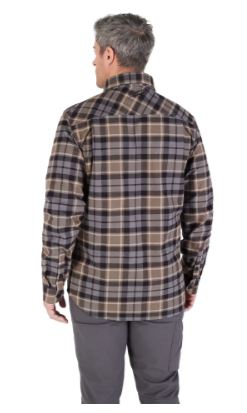 CHEMISE EN FLANELLE GRIDIRON GRISE (MEDIUM)
