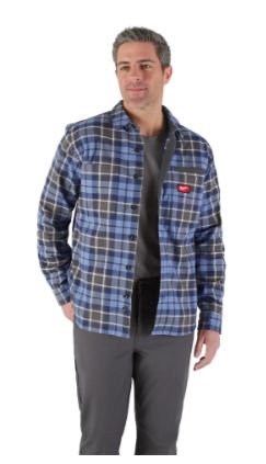 CHEMISE EN FLANELLE GRIDIRON BLEU (SMALL)