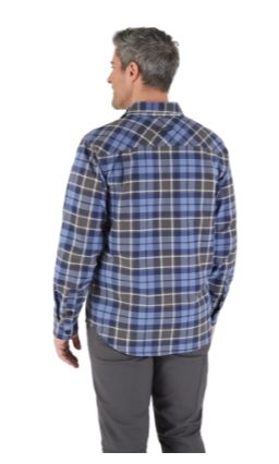 CHEMISE EN FLANELLE GRIDIRON BLEU (XL)