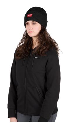 TUQUE À REVERS EN TRICOT CÔTELÉ - STYLE BONNET (NOIR)