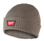TUQUE À REVERS EN TRICOT CÔTELÉ - STYLE BONNET (BRUNE)