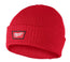 TUQUE À REVERS EN TRICOT CÔTELÉ - STYLE BONNET (ROUGE)
