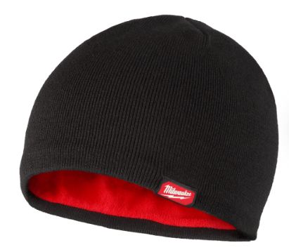 TUQUE À DOUBLURE EN MOLLETON - NOIR