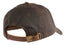 CASQUETTE AJUSTABLE EN TOILE CIRÉE - BRUNE