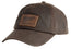 CASQUETTE AJUSTABLE EN TOILE CIRÉE - BRUNE