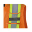 VESTE DE SÉCURITÉ HAUTE VISIBILITÉ DÉTACHABLE - ÉPAULES TOMBANTES - MAILLE DE POLY - ORANGE - P / MED ( S / MED )