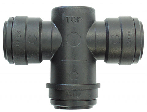 Raccord de drainage 22 x 22 x 22 mm airline