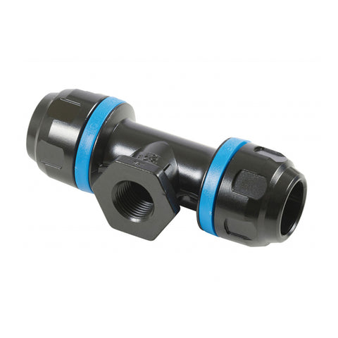 Raccord femelle en «t» 20 mm x 1/2 (f) npt pps crn