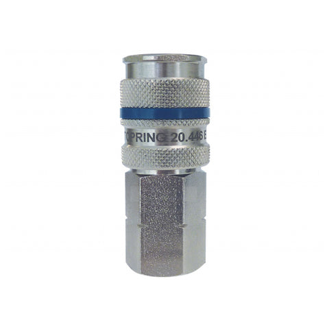 Raccord quiksilver (1/4 industriel) 3/8 (f) npt (automatique)