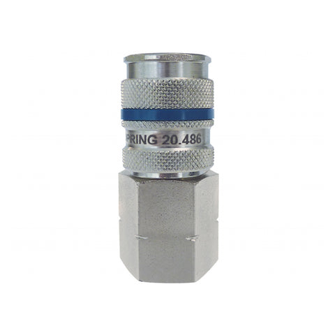 Raccord quiksilver (1/4 industriel) 1/2 (f) npt (automatique)