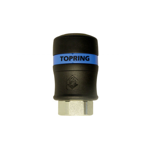 Raccord topquik sécuritaire (1/2 industriel) 3/8 (f) npt (automatique)