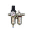 Filtre/régulateur+lubrificateur (manomètre inclus) 1/4 semi auto airflo 200