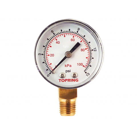 Manomètre 2'' – 1/4 npt lm 0-15