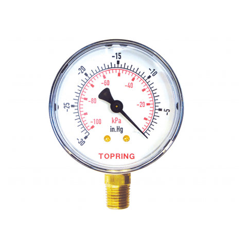 Manomètre 2-1/2'' – 1/4 npt lm 30''hg