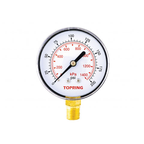 Manomètre 2-1/2'' – 1/4 npt lm 0-200