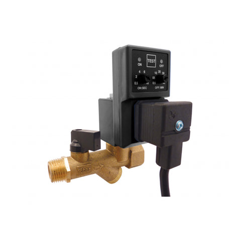 Purgeur automatique électronique compact +filtre y 1/2 (m)-1/4 (f) npt maxdrain