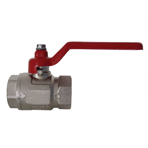 Robinet quart de tour en laiton plein débit 3/4 (f) x 3/4 (f) npt