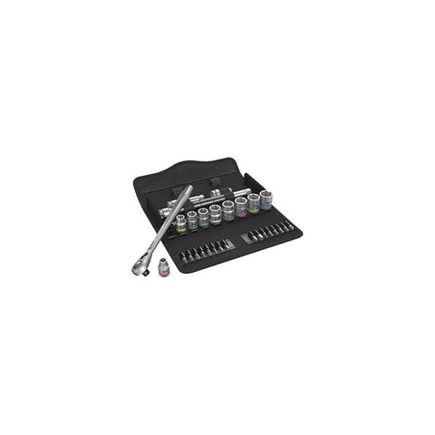 Jeu cliquet Zyklop Metal avec levier d'inversion, à carré 3/8'', métrique, 29 pièces