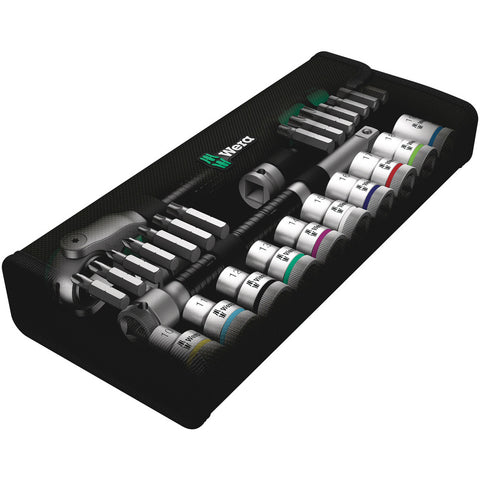 Jeu cliquet Zyklop Speed, à carré 1/2'', métrique, 28 pièces