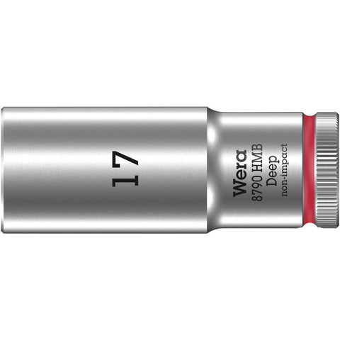 HMB Deep Douille longue à emmanchement 3/8'', 17mm